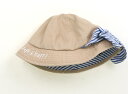 アンパサンド ampersand 帽子 Hat/Cap 女の子 ベージュ、青白ボーダー 子供服 ベビー服 キッズ アウトレット ユーズド 【中古】キッズ・ベビー...