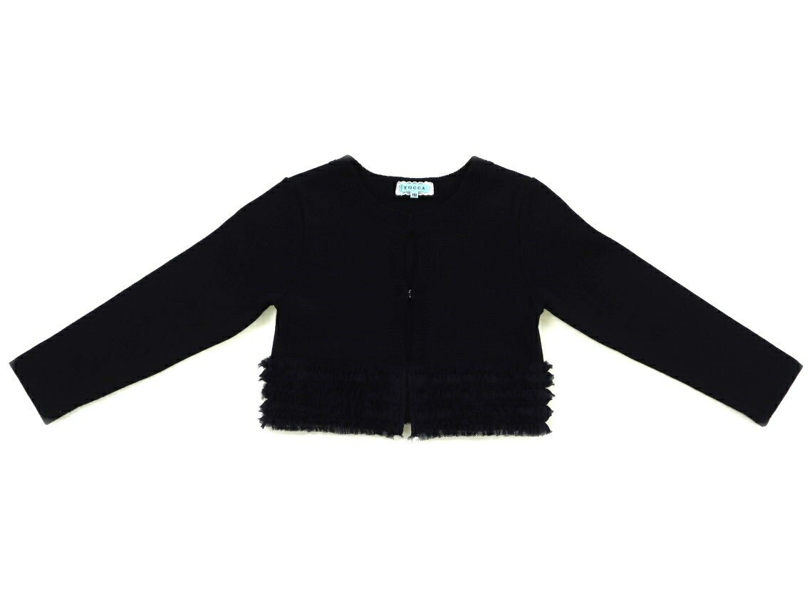トッカ Tocca カーディガン 110 女の子 ネイビー・フリル 子供服 ベビー服 キッズ アウトレット ユーズ..