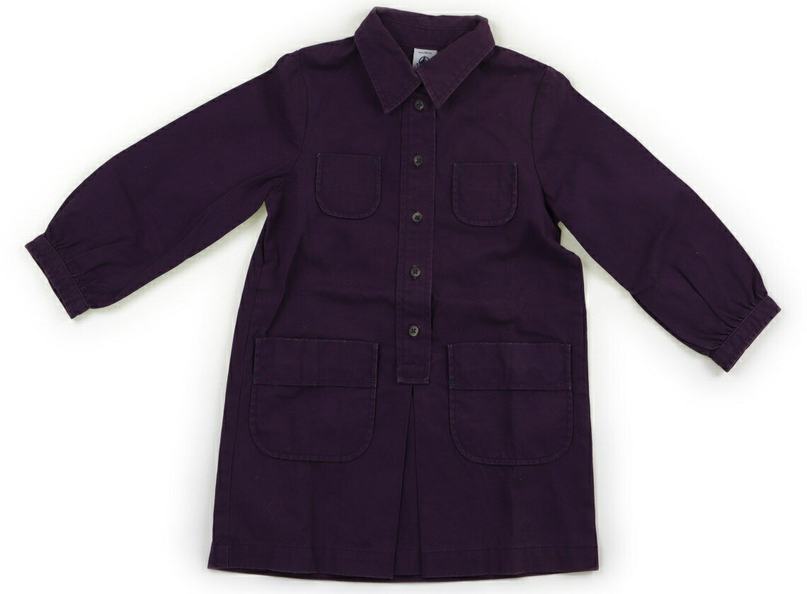 プチバトー PETIT BATEAU ワンピース 100 女の子 パープル 子供服 ベビー服 キッズ アウトレット ユーズド 【中古】キッズ・ベビー・マタニティ