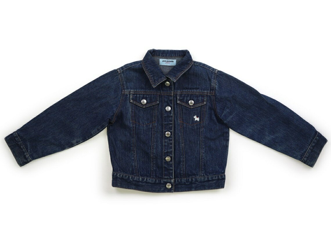 ポンポネット pom ponette ブルゾン・Gジャン 110 女の子 インディゴブルー 子供服 ベビー服 キッズ アウトレット ユーズド 【中古】キッズ・ベ...