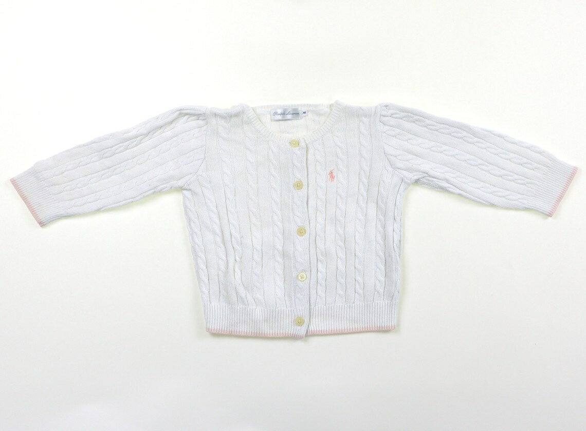 ラルフローレン Ralph Lauren カーディガン 80 女の子 オフ・ピンクライン 子供服 ベビー服 キッズ アウトレット ユーズド 【中古】キッズ・ベビー・マタニティ