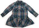 ポロラルフローレン POLO RALPH LAUREN ワンピース 100 女の子 ブルー系チェック 子供服 ベビー服 キッズ アウトレット ユーズド 【中古】キッズ・ベビー・マタニティ(4)
