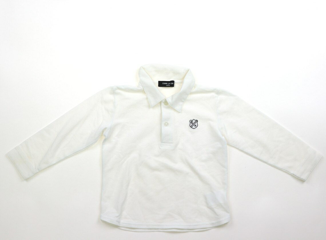 コムサイズム COMME CA ISM Tシャツ・カットソー 100 女の子 ホワイト 子供服 ベビー服 キッズ アウトレット ユーズド 【中古】キッズ・ベビー・マタニティ