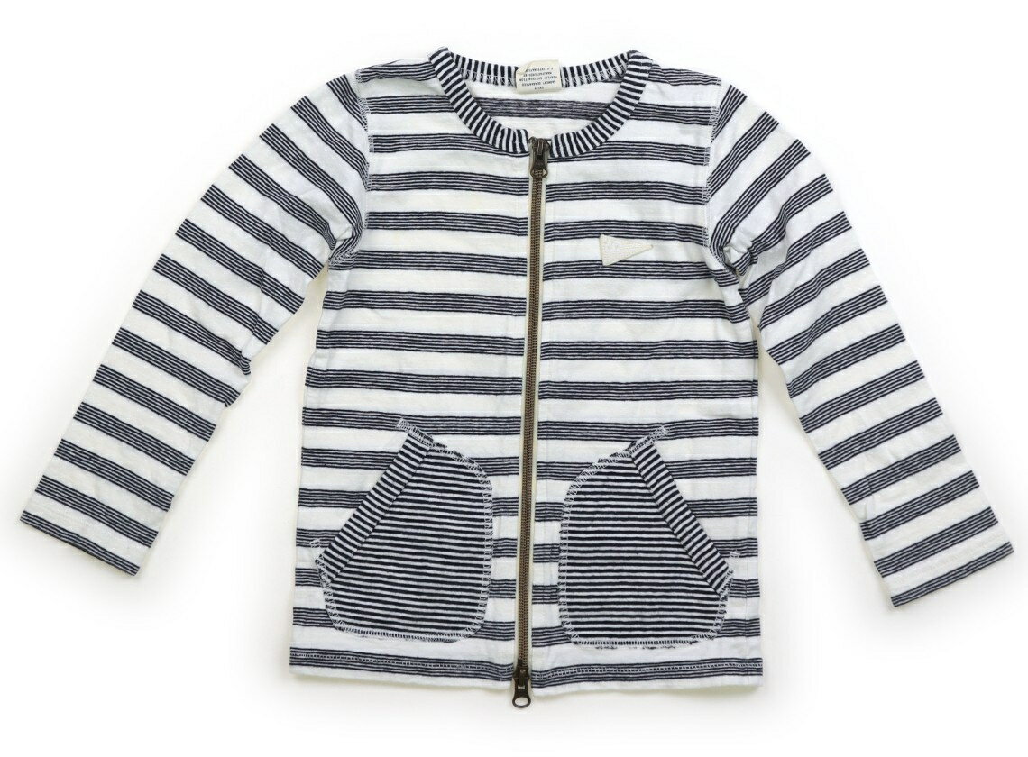 Cardigans - FOキッズ F.O.KIDS カーディガン 110 男の子 オフ・ネイビーボーダー 子供服 ベビー服 キッズ アウトレット ユーズド 【中古】キッズ・ベビー・マタニティ