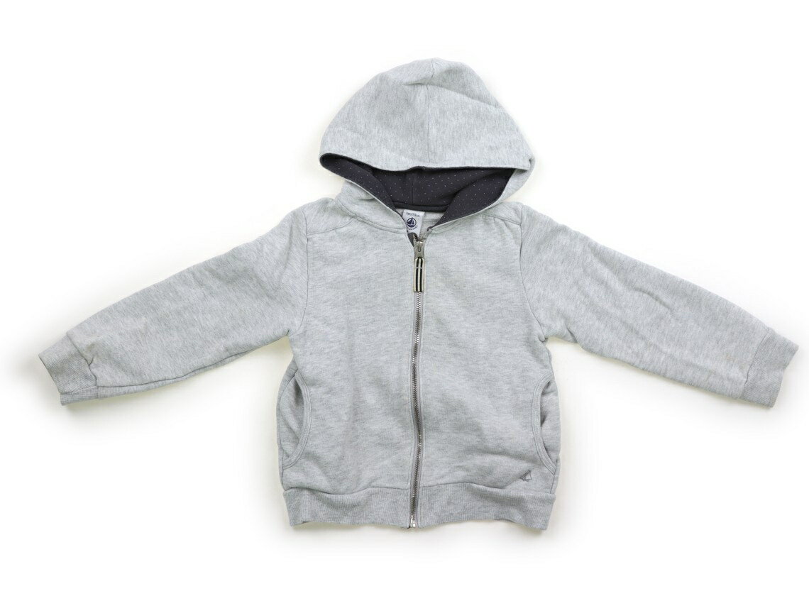 プチバトー PETIT BATEAU パーカー 100 男の子 杢グレー 子供服 ベビー服 キッズ アウトレット ユーズド 【中古】キッズ・ベビー・マタニティ