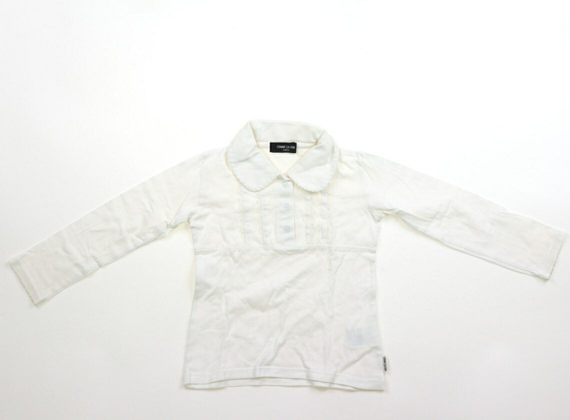 コムサイズム COMME CA ISM Tシャツ・カットソー 100 女の子 オフ白、レース 子供服 ベビー服 キッズ アウトレット ユーズド 【中古】キッズ・ベビー・マタニティ