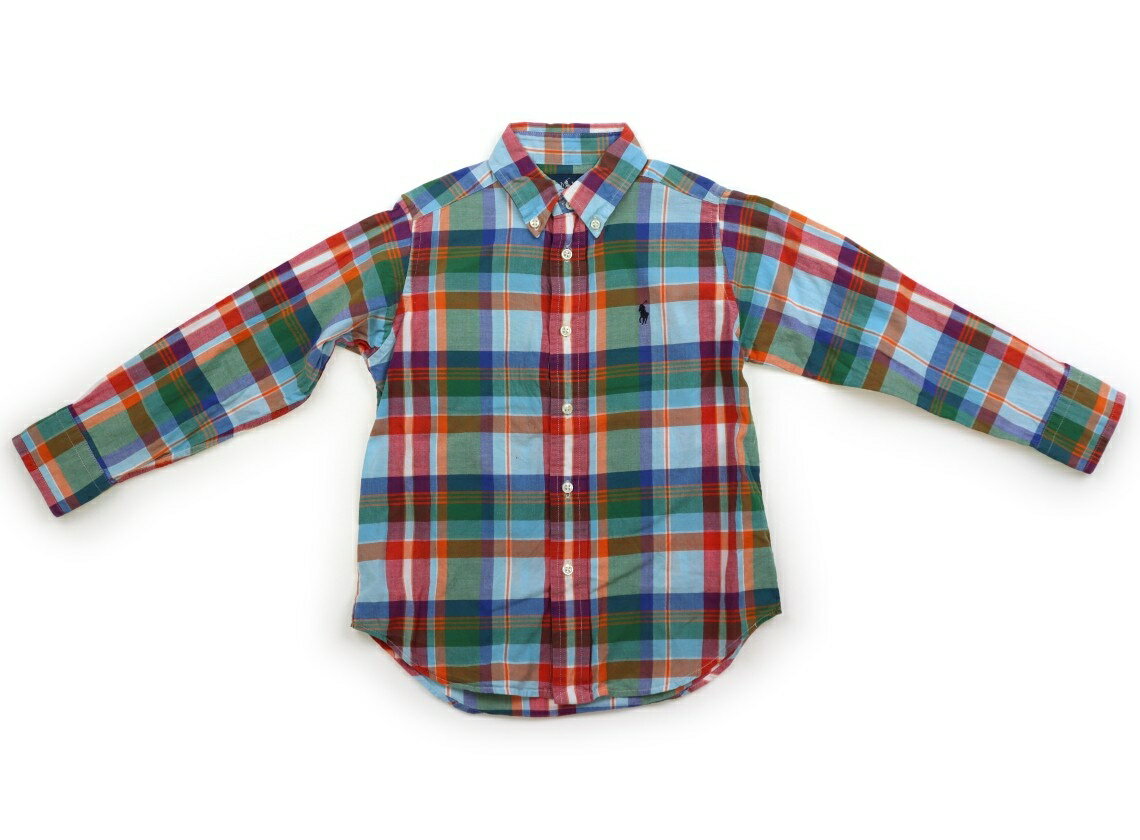 ラルフローレン Ralph Lauren シャツ・ブラウス 110 男の子 青、緑、赤、チェック 子供服 ベビー服 キッズ アウトレット ユーズド 【中古】キッズ・ベビー・マタニティ