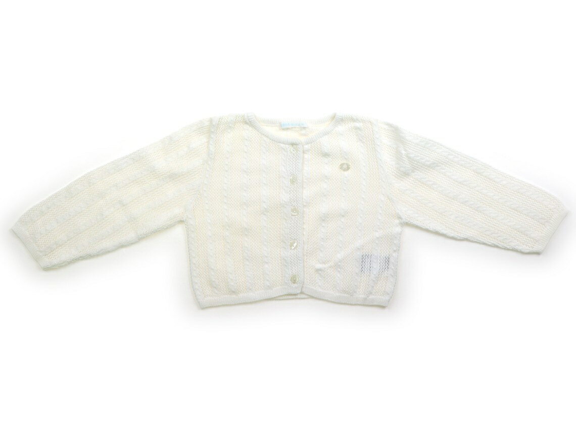 　ブランド 　BeBe(べべ) 　カテゴリー 　カーディガン 　サイズ 　90サイズ 　色 　ホワイト 　状態 　★★★ 　記名 　なし 　ジャンル 　Girl コットンニット素材。薄いシミがいくつか見られます。 ＊【状態】【サイズ】に関しての詳しい説明はこちら