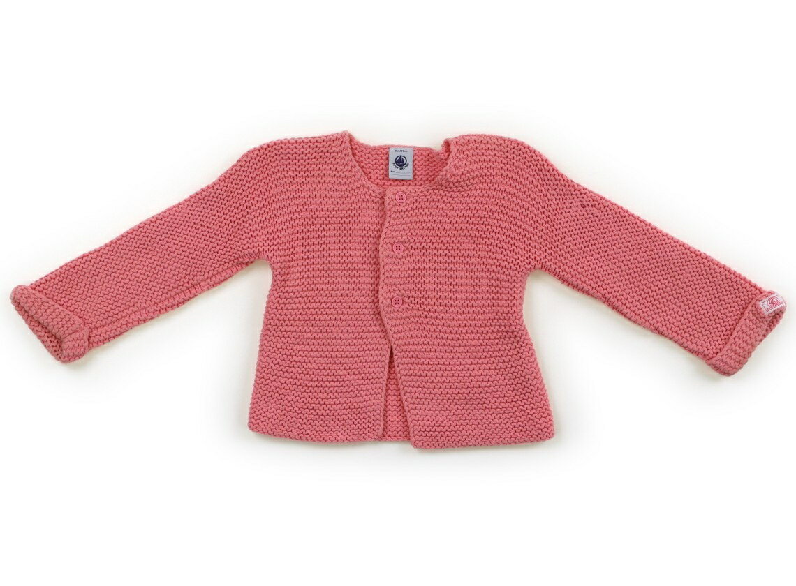 プチバトー PETIT BATEAU カーディガン 80 女の子 ピンク 子供服 ベビー服 キッズ アウトレット ユーズド 【中古】キッズ・ベビー・マタニティ