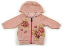 アナスイ ANNA SUI パーカー 80 女の子 ピンク、バラ、ラインストーン 子供服 ベビー服 キッズ アウトレット ユーズド 【中古】キッズ・ベビー・マタ...