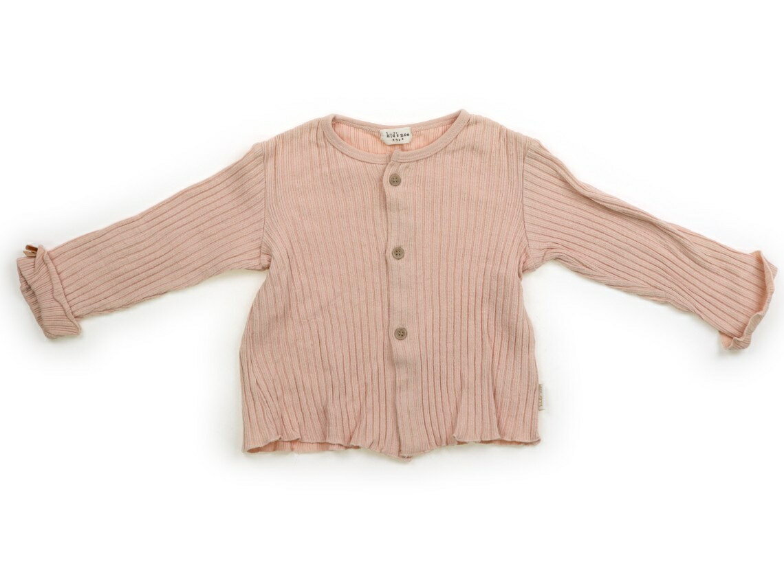 キッズズー Kids Zoo カーディガン 90 女の子 ピーチ 子供服 ベビー服 キッズ アウトレット ユーズド ..