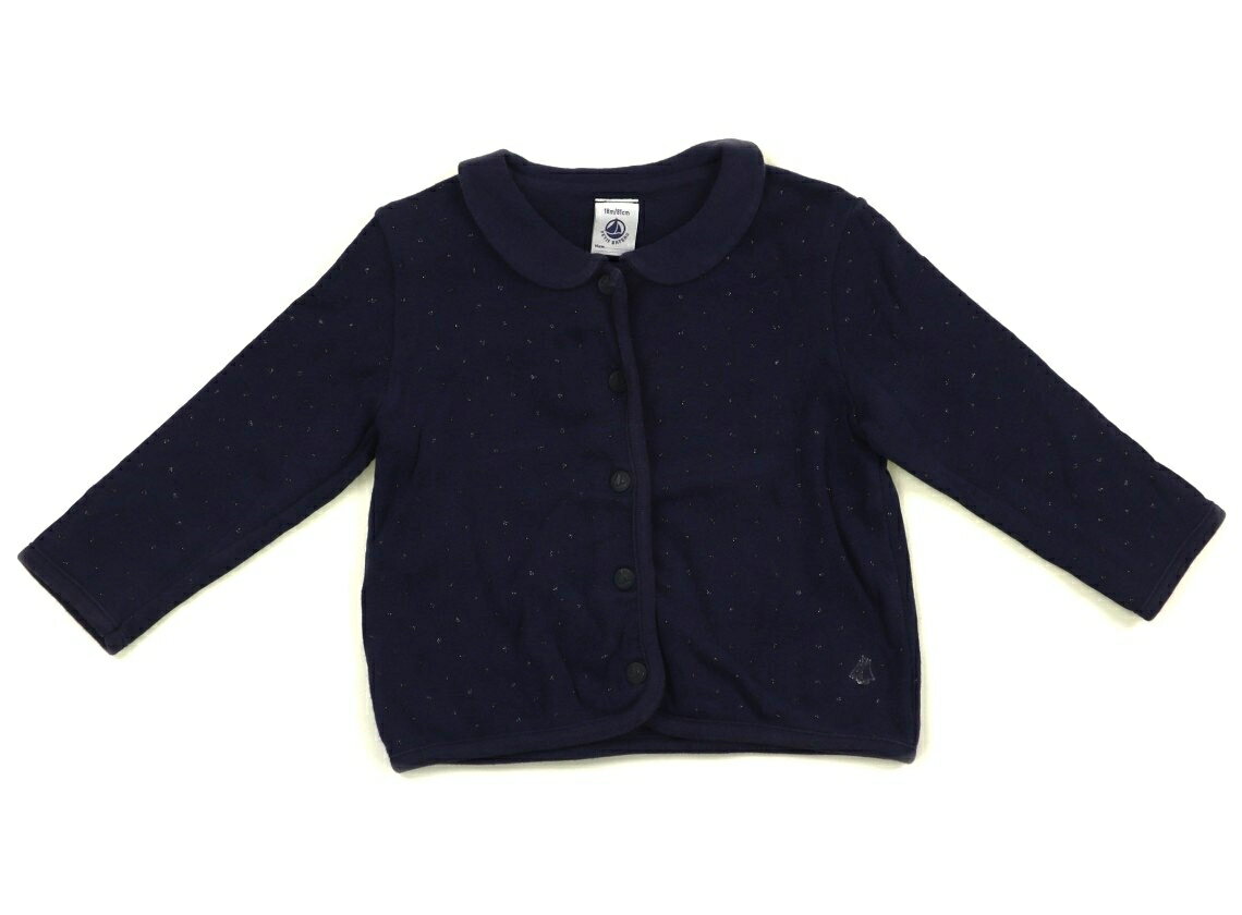 プチバトー PETIT BATEAU シャツ・ブラウス 80 女の子 ネイビー、ドット 子供服 ベビー服 キッズ アウトレット ユーズド 【中古】キッズ・ベビー・マタニティ