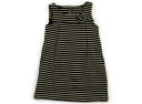 ザラ ZARA ジャンパースカート 110 女の子 ブラック・ゴールドラメボーダー 子供服 ベビー服 キッズ アウトレット ユーズド 【中古】キッズ・ベビー・マ...