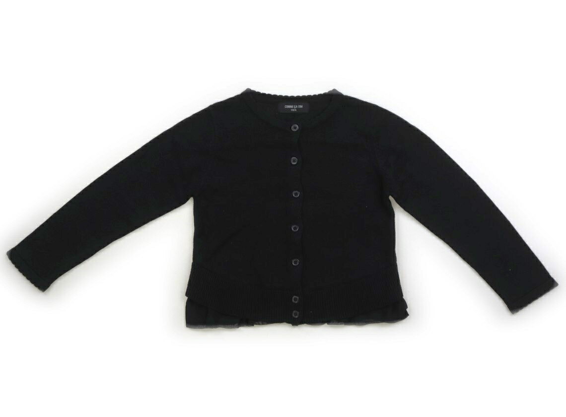 コムサイズム COMME CA ISM カーディガン 110 女の子 黒、フリル 子供服 ベビー服 キッズ アウトレット ユーズド 【中古】キッズ・ベビー・マタニティ