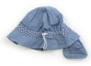 ホットビスケッツ Hot Biscuits 帽子 Hat/Cap 男の子 ライトブルー、青白チェック 子供服 ベビー服 キッズ アウトレット ユーズド 【中古】...