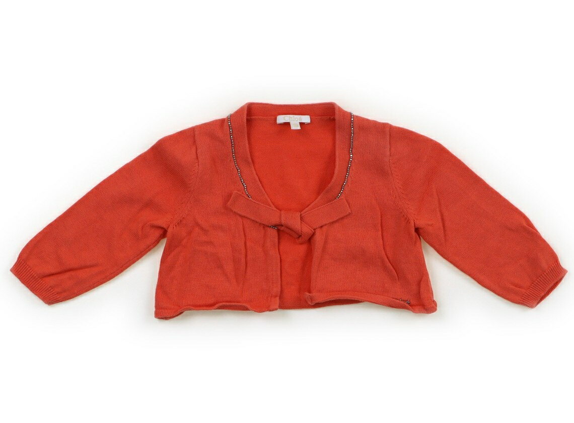 クロエ Chloe カーディガン 80 女の子 オレンジ 子供服 ベビー服 キッズ アウトレット ユーズド 【中古】キッズ・ベビー・マタニティ