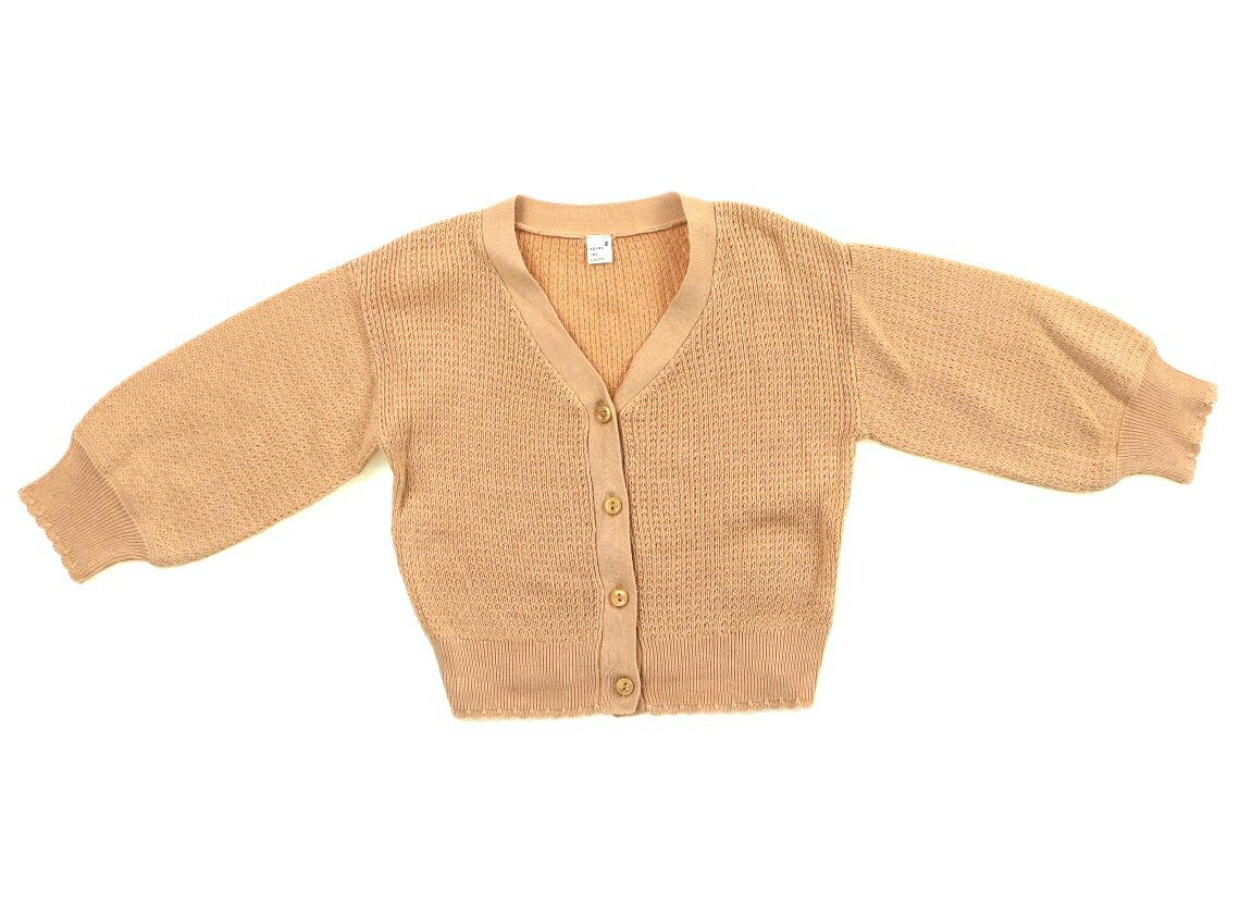 　ブランド 　apres les cours(アプレレクール) 　カテゴリー 　カーディガン 　サイズ 　90サイズ 　色 　オレンジ 　状態 　★★★ 　記名 　なし 　ジャンル 　Girl コットンニットカーディガンです。やや色褪せと洗いざらし感はありますが、まだまだお使いいただけそうです。 ＊【状態】【サイズ】に関しての詳しい説明はこちら