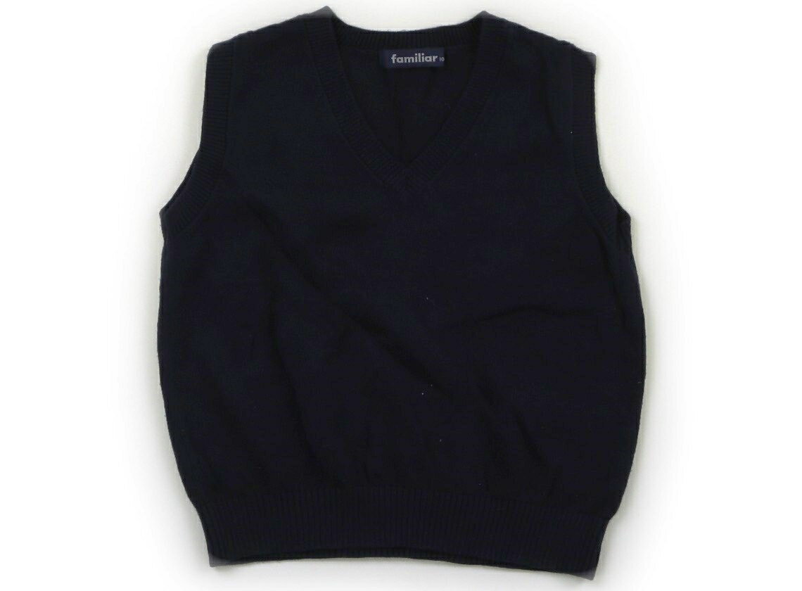 ファミリア familiar ベスト 100 男の子 紺 子供服 ベビー服 キッズ アウトレット ユーズド 【中古】キッズ・ベビー・マタニティ