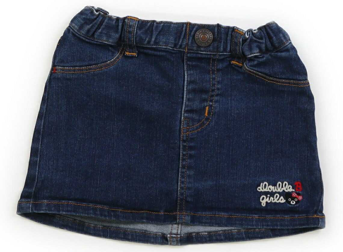 ダブルB Double B スカート 90 女の子 紺デニム 子供服 ベビー服 キッズ アウトレット ユーズド 【中古】キッズ・ベビー・マタニティ