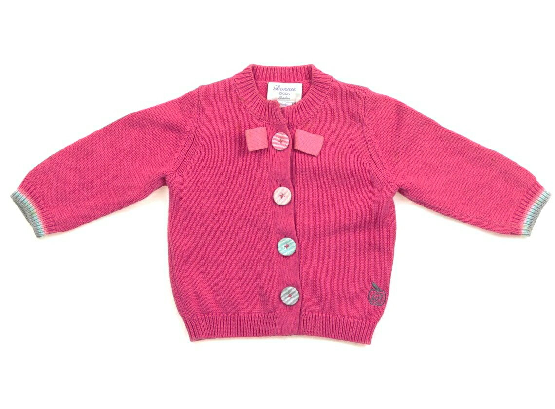 ボニーベビー Bonnie Baby カーディガン 80 女の子 ピンク 子供服 ベビー服 キッズ アウトレット ユーズド 【中古】キッズ・ベビー・マタニティ