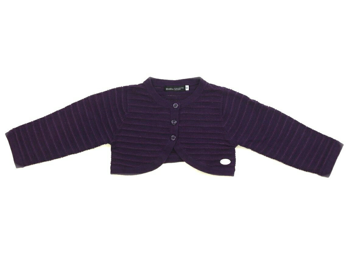 べべ BeBe カーディガン 90 女の子 パープル 子供服 ベビー服 キッズ アウトレット ユーズド 【中古】キッズ・ベビー・マタニティ