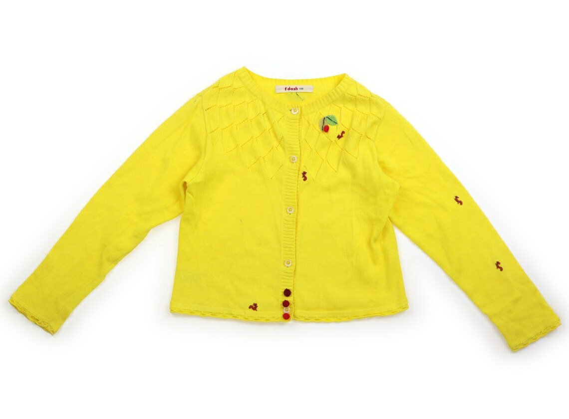 ファミリア familiar カーディガン 120 女の子 イエロー・リス 子供服 ベビー服 キッズ アウトレット ユーズド 【中古】キッズ・ベビー・マタニティ