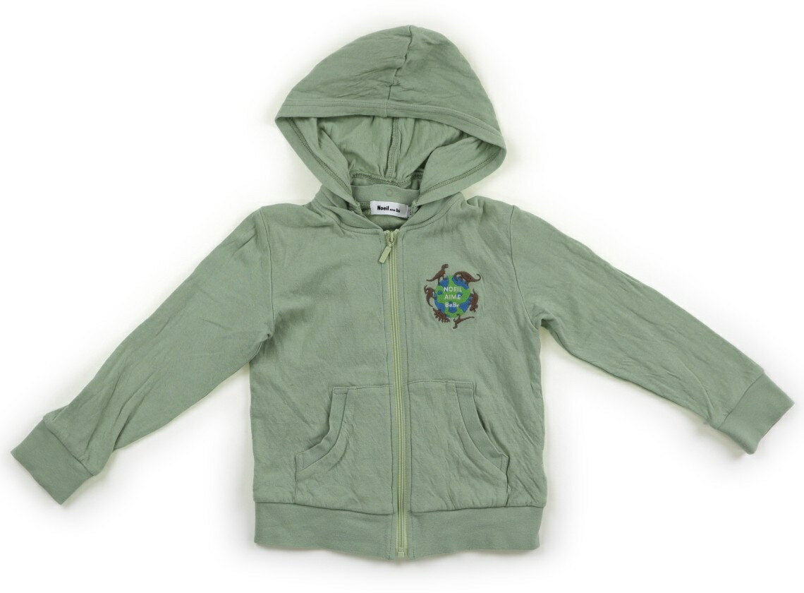 ノイユ Noeil パーカー 110 男の子 くすみライトグリーン　恐竜 子供服 ベビー服 キッズ アウトレット ..