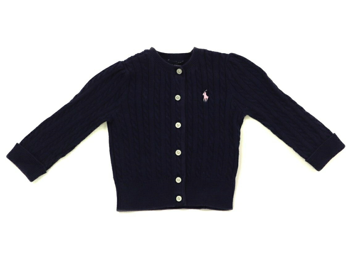 ラルフローレン Ralph Lauren カーディガン 80 女の子 ネイビー 子供服 ベビー服 キッズ アウトレット ユーズド 【中古】キッズ・ベビー・マタニティ