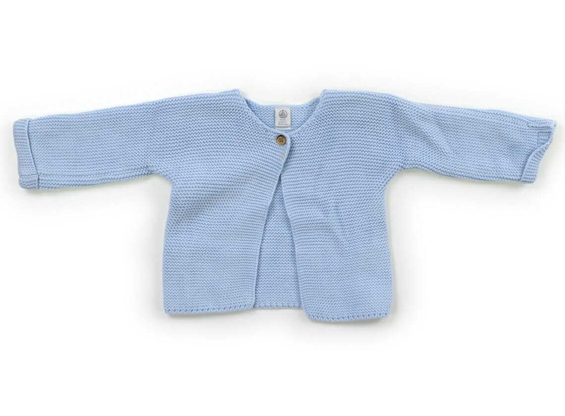 プチバトー PETIT BATEAU カーディガン 70 男の子 ブルー 子供服 ベビー服 キッズ アウトレット ユーズ..
