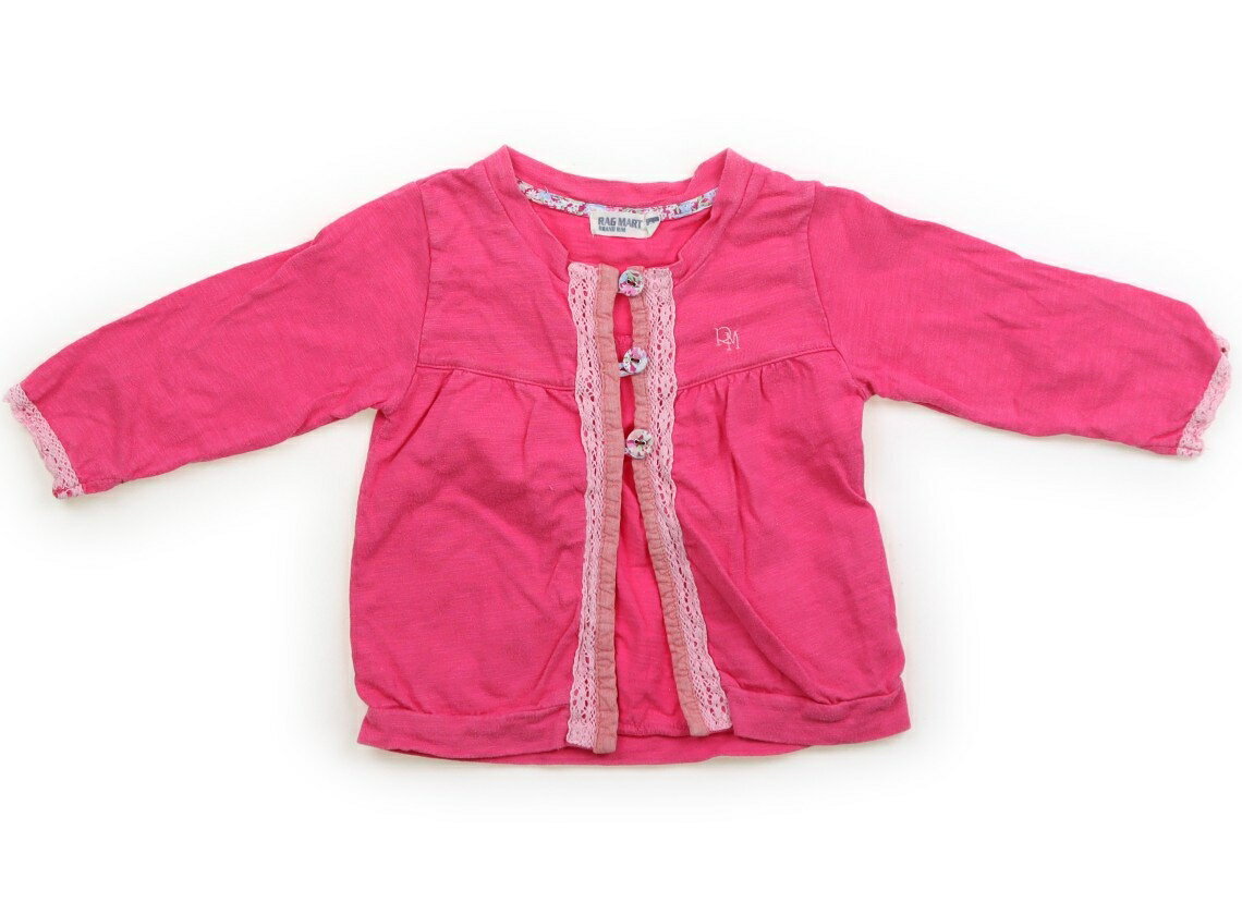 　ブランド 　Rag Mart(ラグマート) 　カテゴリー 　カーディガン 　サイズ 　95サイズ 　色 　ピンク 　状態 　★★ 　記名 　なし 　ジャンル 　Girl コットンカットソー地です。使用感があり、色褪せや毛羽立ちが見られますが、普段使いにいかがでしょうか。 ＊【状態】【サイズ】に関しての詳しい説明はこちら