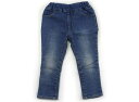 ラブ&ピース&マネー Love&Peace&Money ジーンズ 100 女の子 ブルー りぼん 子供服 ベビー服 キッズ アウトレット ユーズド 【中古】キッズ・ベビー・マタニティ
