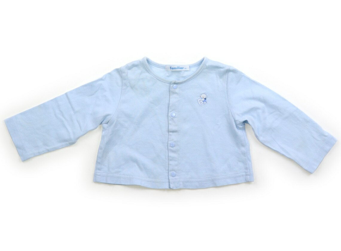 ファミリア familiar カーディガン 80 男の子 水色 子供服 ベビー服 キッズ アウトレット ユーズド 【中古】キッズ・ベビー・マタニティ