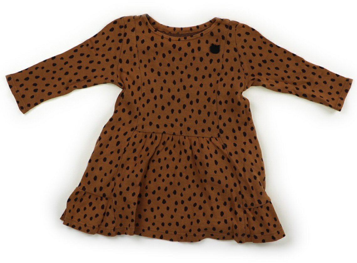 洋裝 - スラップスリップ SLAP SLIP ワンピース 90 女の子 キャメル　ダークブラウン 子供服 ベビー服 キッズ アウトレット ユーズド 【中古】キッズ・ベビー・マタニティ