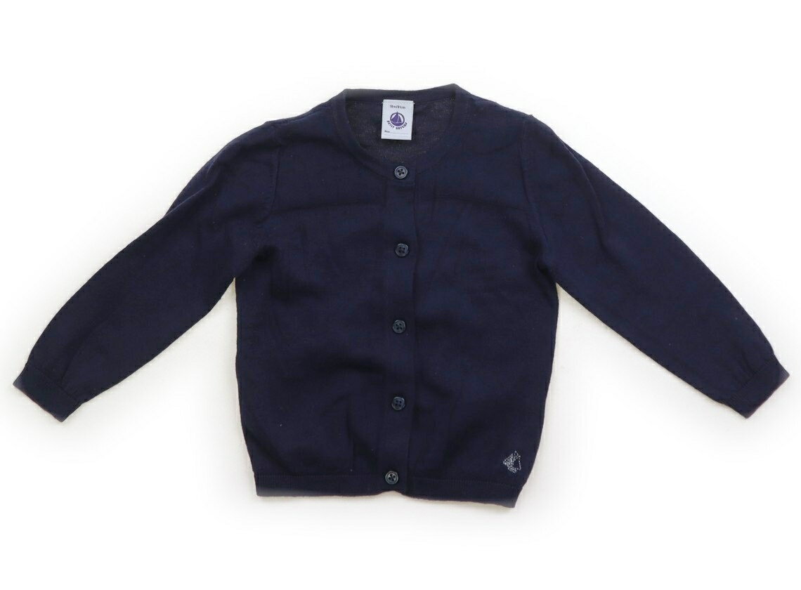 プチバトー PETIT BATEAU カーディガン 80 女の子 ネイビー 子供服 ベビー服 キッズ アウトレット ユーズド 【中古】キッズ・ベビー・マタニティ