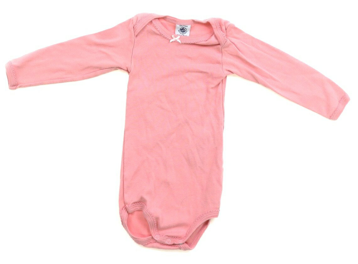 プチバトー PETIT BATEAU ロンパース 70 女の子 ピンク 子供服 ベビー服 キッズ アウトレット ユーズド 【中古】キッズ・ベビー・マタニティ