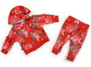 ベーカー バイ テッドベーカー Baker by ted baker 上下セット 70 女の子 赤・花柄 子供服 ベビー服 キッズ アウトレット ユーズド 【中...