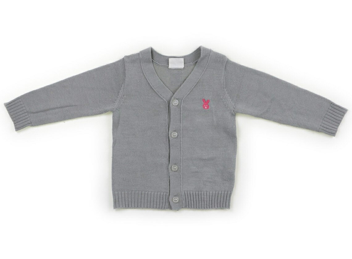 ブリーズ BREEZE カーディガン 80 女の子 グレー、ピンク 子供服 ベビー服 キッズ アウトレット ユーズド 【中古】キッズ・ベビー・マタニティ