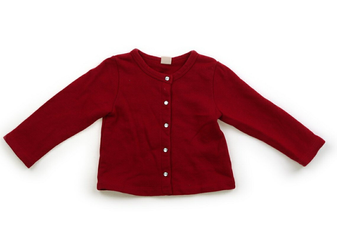 プティマイン petit main カーディガン 90 女の子 レッド 子供服 ベビー服 キッズ アウトレット ユーズ..