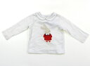 ジャカディ Jacadi Tシャツ・カットソー 70 女の子 ホワイト・うさぎ 子供服 ベビー服 キッズ アウトレット ユーズド 【中古】キッズ・ベビー・マタニティ
