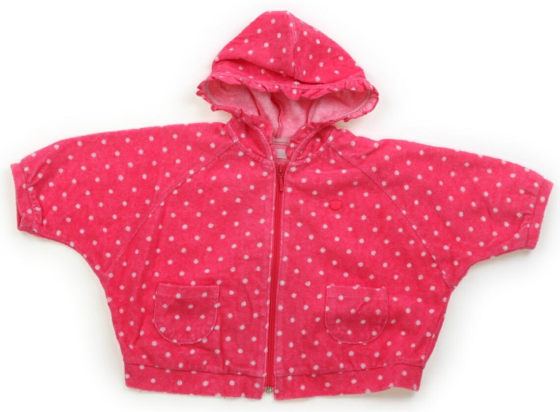 べべ BeBe パーカー 80 女の子 ピンク・ドット柄 子供服 ベビー服 キッズ アウトレット ユーズド 【中古】キッズ・ベビー・マタニティ