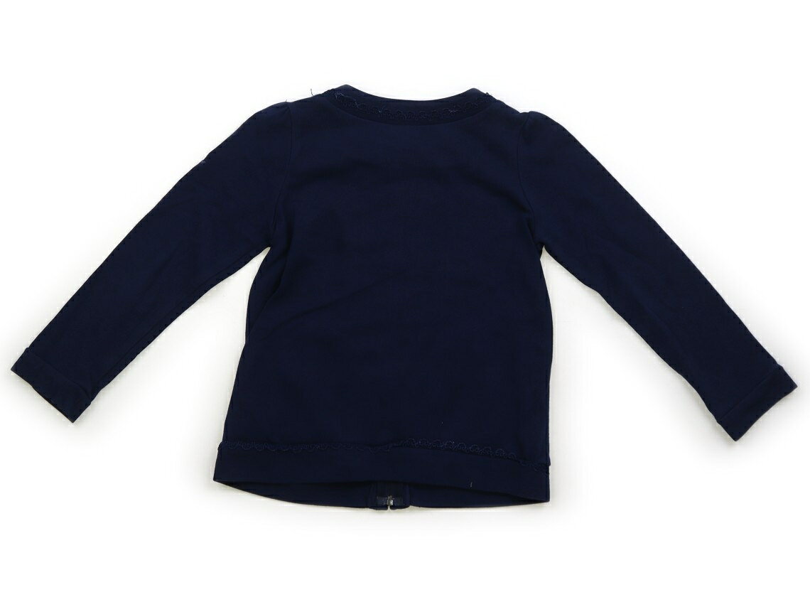 べべ BeBe カーディガン 110 女の子 ネイビー・レース 子供服 ベビー服 キッズ ア...
