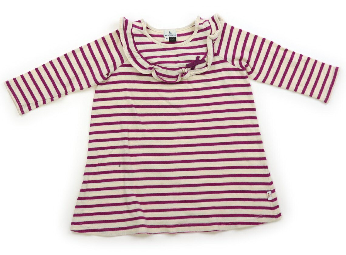 組曲 Kumikyoku ワンピース 90 女の子 アイボリー、パープル 子供服 ベビー服 キッズ アウトレット ユーズド 【中古】キッズ・ベビー・マタニティ
