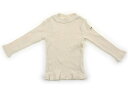 ホットビスケッツ Hot Biscuits Tシャツ・カットソー 100 女の子 クリーム色 子供服 ベビー服 キッズ アウトレット ユーズド 【中古】キッズ・ベビー・マタニティ