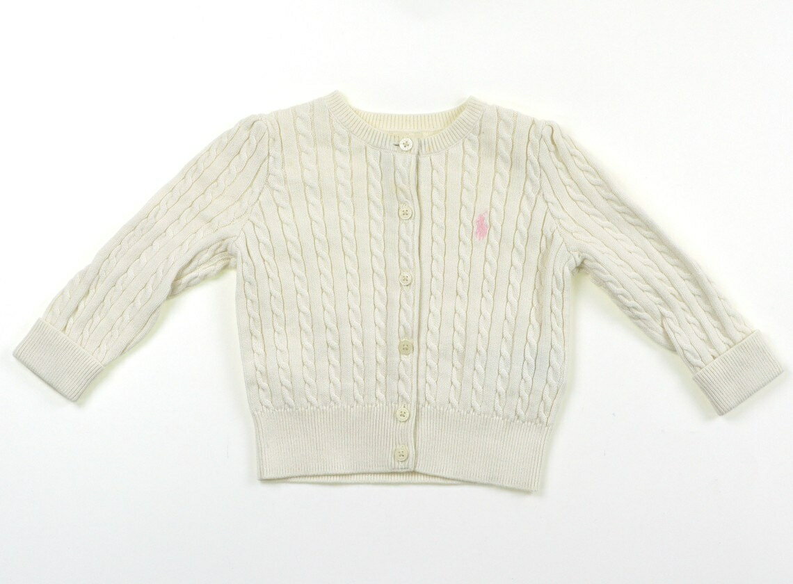 ラルフローレン Ralph Lauren カーディガン 80 女の子 ホワイト 子供服 ベビー服 キッズ アウトレット ユーズド 【中古】キッズ・ベビー・マタニティ