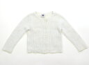 プチバトー PETIT BATEAU カーディガン 80 女の子 オフホワイト 子供服 ベビー服 キッズ アウトレット ユーズド 【中古】キッズ・ベビー・マタニ...