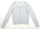 ポンポネット pom ponette カーディガン 150 女の子 杢ライトグレー 子供服 ベビー服 キッズ アウトレット ユーズド 【中古】キッズ・ベビー・マタニティ