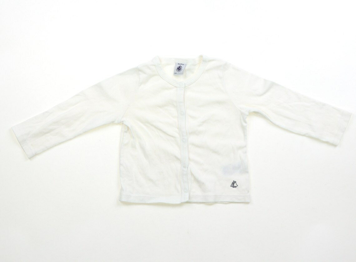 プチバトー PETIT BATEAU カーディガン 80 女の子 白 子供服 ベビー服 キッズ アウトレット ユーズド 【中古】キッズ・ベビー・マタニティ