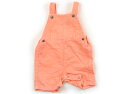 プチバトー PETIT BATEAU ベビーオーバーオール 60 男の子 蛍光オレンジ 子供服 ベビー服 キッズ アウトレット ユーズド 【中古】キッズ・ベビー...