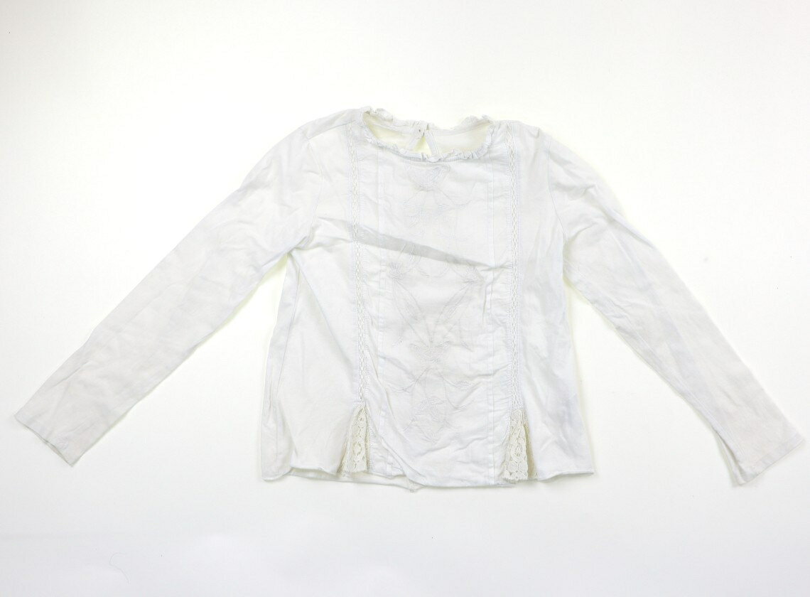 ザラ ZARA Tシャツ・カットソー 130 女の子 白 子供服 ベビー服 キッズ アウトレット ユーズド 【中古..