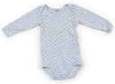 プチバトー PETIT BATEAU ロンパース 70 男の子 ライトブルー、星柄 子供服 ベビー服 キッズ アウトレット ユーズド 【中古】キッズ・ベビー・マ...